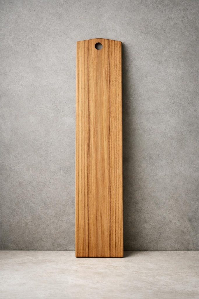 Tabla de vara de humo · 80 × 15 cm — vista frontal