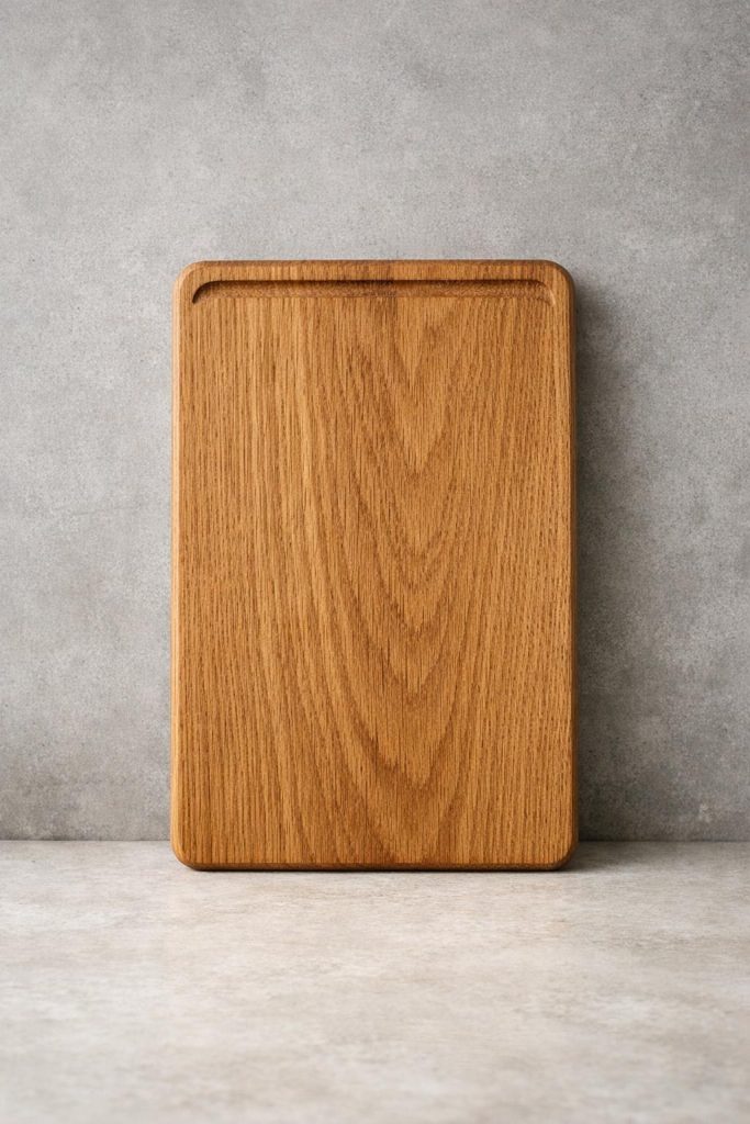Tabla de roble · 35 × 19 cm — vista frontal