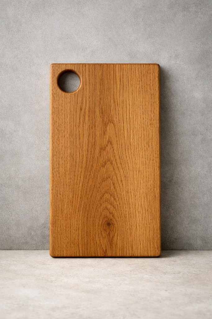 Tabla de roble — vista frontal